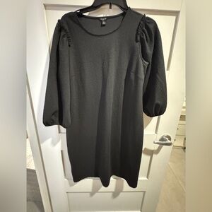 Ann Taylor Elegant Black Tunic Dress